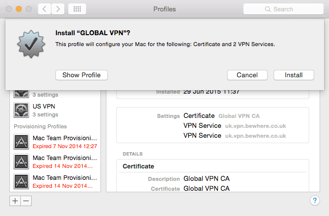 installing a vpn on a mac